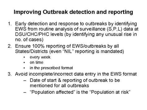 Satellite Based Disease Surveillance
